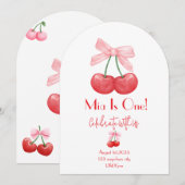 INVITATION ANNIVERSAIRE DE CHERRY (Devant / Derrière)