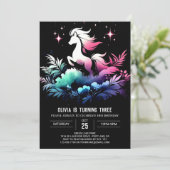 Invitation Anniversaire de Cheval de Forêt (Debout devant)
