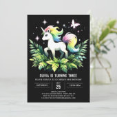 Invitation Anniversaire de Cheval de la Jungle (Debout devant)