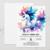 Invitation Anniversaire de Cheval Imprimé (Devant / Derrière)