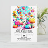 Invitation Anniversaire de Chic Candyland (Debout devant)