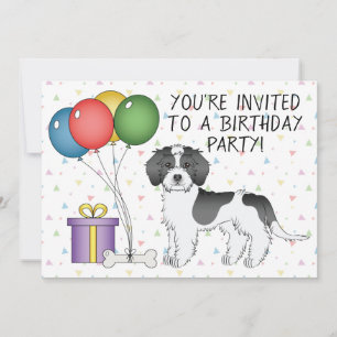 Invitation Anniversaire de chien Mini Goldendoodle Parti-Cole