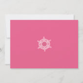 Invitation Anniversaire de cofille rose (Dos)