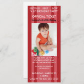 Invitation Anniversaire de concert (Devant / Derrière)