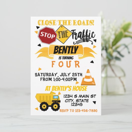 Invitation Anniversaire de construction (Debout devant)