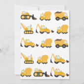 Invitation Anniversaire De Construction Pour Enfan (Dos)