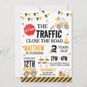 Invitation Anniversaire de construction Truck Part (Devant)