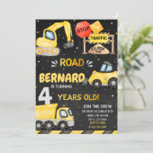 Invitation Anniversaire de construction Truck Part (Debout devant)