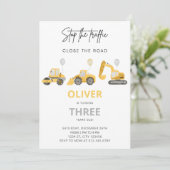 Invitation Anniversaire de construction Truck Part (Debout devant)