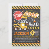 Invitation Anniversaire de construction Truck Part (Devant)