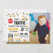 Invitation Anniversaire de construction Truck Part (Devant)