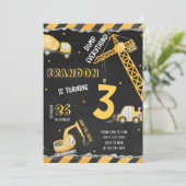 Invitation Anniversaire de construction Truck Part (Debout devant)