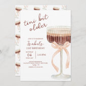 Invitation Anniversaire de Coquette Martini (Devant / Derrière)