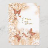 Invitation Anniversaire de corail de fiançailles de mariage (Devant / Derrière)