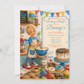 Invitation Anniversaire de cuisson pour enfants (Devant)