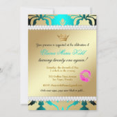 Invitation Anniversaire de culot d'Aqua de Ciao Bella de 311 (Dos)