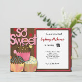 Invitation Anniversaire de Cupcake (Debout devant)