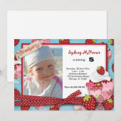 Invitation Anniversaire de Cupcake (Devant / Derrière)