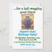 Invitation Anniversaire de Cute Hippopotamus (Dos)