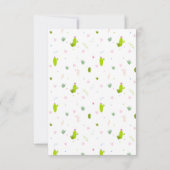 Invitation Anniversaire de Cute Llama (Dos)