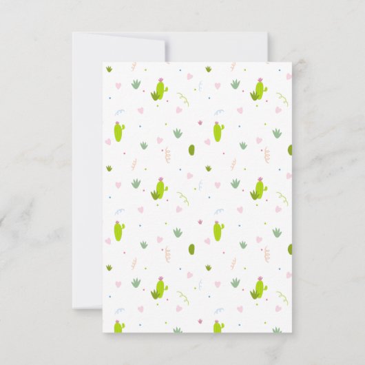 Invitation Anniversaire de Cute Llama (Dos)