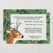 Invitation Anniversaire de Deer Hunter (Devant / Derrière)