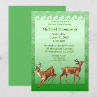 Invitation Anniversaire de Deer Hunter