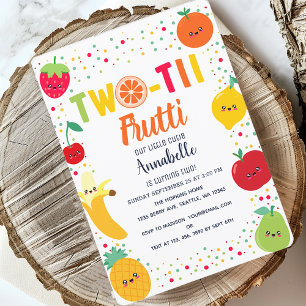 Invitation Anniversaire de deux ans de Twotti Frutti Fruit Ki