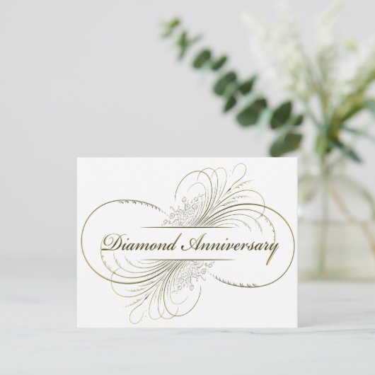 Invitation Anniversaire de diamant (Debout devant)