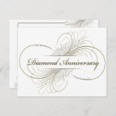 Invitation Anniversaire de diamant (Devant / Derrière)