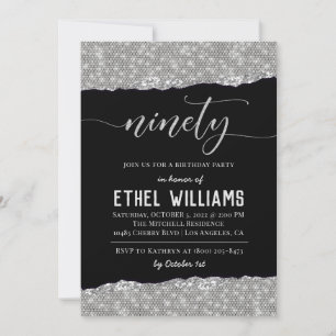Invitation Anniversaire De Diamant Quatre-Vingt-Di