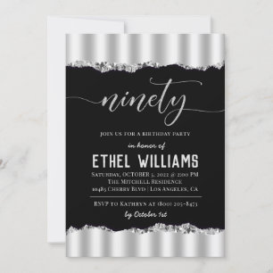 Invitation Anniversaire De Diamant Quatre-Vingt-Di