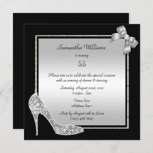 Invitation Anniversaire de Diamond Stiletto et de Romantic Si