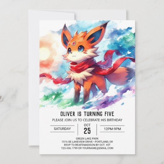 Invitation Anniversaire de Digital Fox (Devant)