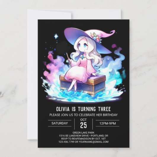 Invitation Anniversaire de Digital Little Wizard (Devant)