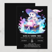 Invitation Anniversaire de Digital Little Wizard (Devant / Derrière)
