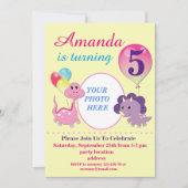 Invitation anniversaire de Dino (Devant)