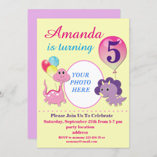 Invitation anniversaire de Dino