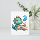 Invitation Anniversaire de Dino 3 ans (Debout devant)