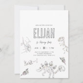 Invitation Anniversaire de Dino Dig (Devant)