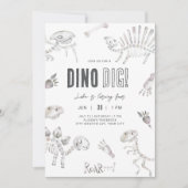 Invitation Anniversaire de Dino Dig (Devant)