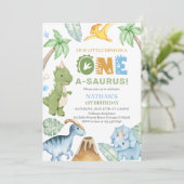 Invitation Anniversaire de Dinosaur (Debout devant)