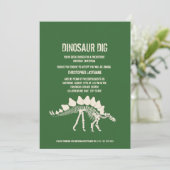 Invitation Anniversaire de Dinosaur (Debout devant)