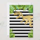 Invitation Anniversaire de Dinosaur Roar Dino (Dos)