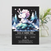 Invitation Anniversaire de Dinosaur Triceratops (Debout devant)