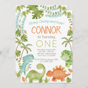 Invitation Anniversaire de dinosaure