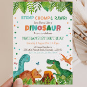 Invitation Anniversaire de dinosaure