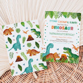 Invitation Anniversaire de dinosaure