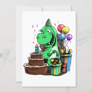 Invitation Anniversaire de dinosaure - 3 ans