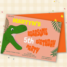 Anniversaire de dinosaure formidable Stomp Chomp